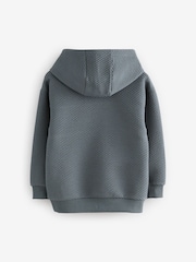 Baker by Ted Baker Charcoal Grey Quilted Hoodie - Image 5 of 7