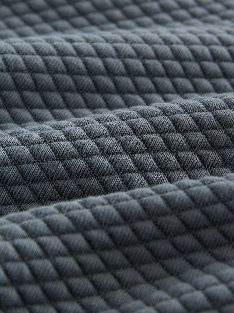 Baker by Ted Baker Charcoal Grey Quilted Hoodie - Image 7 of 7