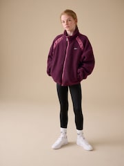 Reebok Burgundy Red Batwing Borg Zip Through Jumper - Image 2 of 10
