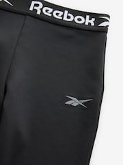 Reebok Logo Tape High Waisted Kick Flare Ribbed Legging - Image 3 of 4