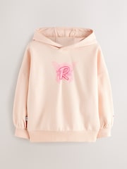 Reebok Oversized Pink Long Sleeve Logo Hoodie - Image 7 of 11