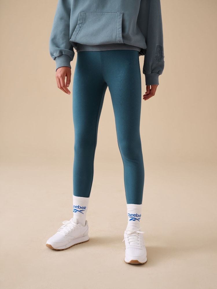Reebok High Waisted Cotton Leggings - Image 1 of 9