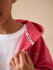 Reebok Pink Cotton Seam Detail Hoodie and Joggers Set - Image 9 of 15