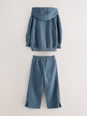 Reebok Cotton Mixed Rib Hoodie and Joggers Set - Image 10 of 15