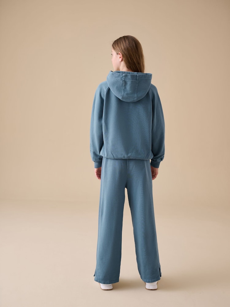 Reebok Cotton Mixed Rib Hoodie and Joggers Set - Image 2 of 15
