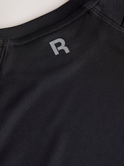 Reebok Sports Short Sleeve Football Logo Black T-Shirt - Image 11 of 11