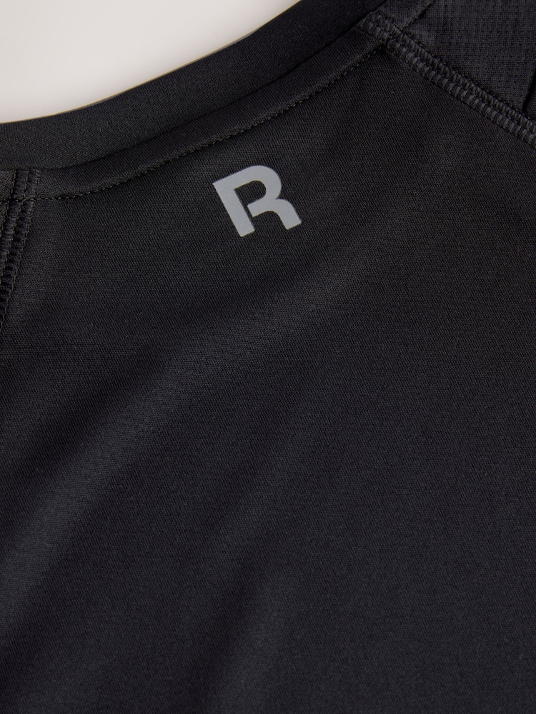 Reebok Sports Short Sleeve Football Logo Black T-Shirt - Image 11 of 11