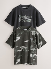 Reebok Short Sleeve Graphic Print T-Shirts 2 Pack - Image 1 of 17