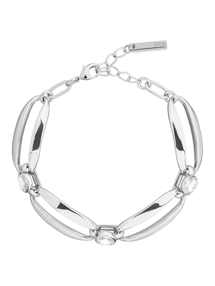 Karen Millen Crystal Ellipse Bracelet - Image 2 of 4 Karen Millen Crystal Ellipse Bracelet - Image 2 of 4