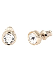 Dorado - Karen Millen Crystal Dot Stud Earrings - Imagen 4 de 5