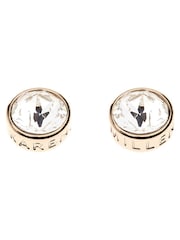 Dorado - Karen Millen Crystal Dot Stud Earrings - Imagen 5 de 5