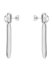 Karen Millen Crystal Ellipse Drop Earrings - Image 4 of 4