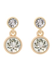 Karen Millen Crystal Dot Drop Earrings - Image 1 of 5