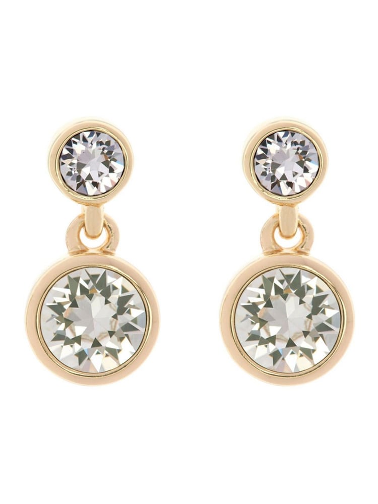 Karen Millen Crystal Dot Drop Earrings - Image 1 of 5