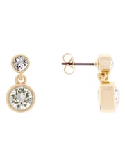 Karen Millen Crystal Dot Drop Earrings - Image 3 of 5