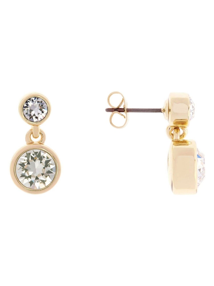 Karen Millen Crystal Dot Drop Earrings - Image 3 of 5