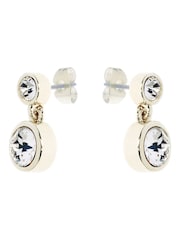 Karen Millen Crystal Dot Drop Earrings - Image 4 of 5