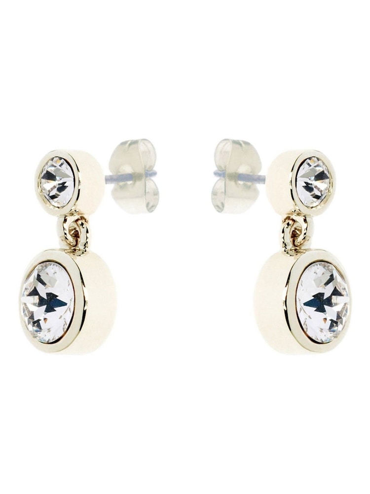 Karen Millen Crystal Dot Drop Earrings - Image 4 of 5