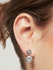 Karen Millen Crystal Dot Drop Earrings - Image 1 of 5