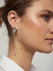 Karen Millen Crystal Dot Drop Earrings - Image 2 of 5