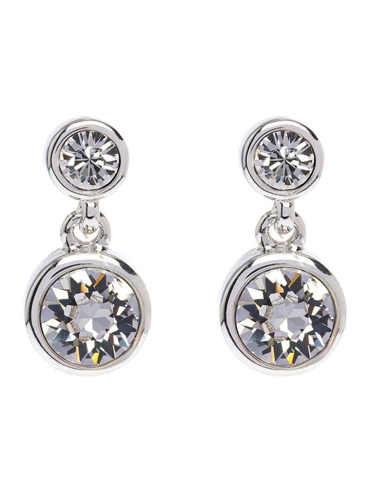 Karen Millen Crystal Dot Drop Earrings - Image 4 of 5