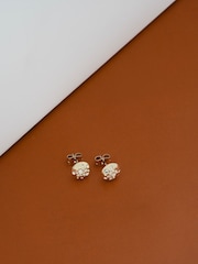 Karen Millen Crystal Sprinkle Stud Earrings - Image 3 of 5