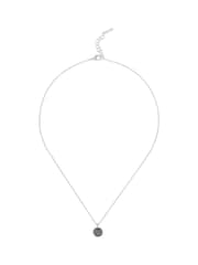 Karen Millen Silver Tone Crystal Dot Pendant Necklace - Image 4 of 4