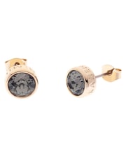 Karen Millen Gold Tone Crystal Dot Stud Earrings - Image 5 of 5