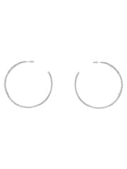 Karen Millen Large Crystal Sprinkle  Hoop Earrings - Image 5 of 5