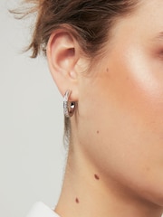 Karen Millen Small Crystal Hoop Earrings - Image 1 of 2