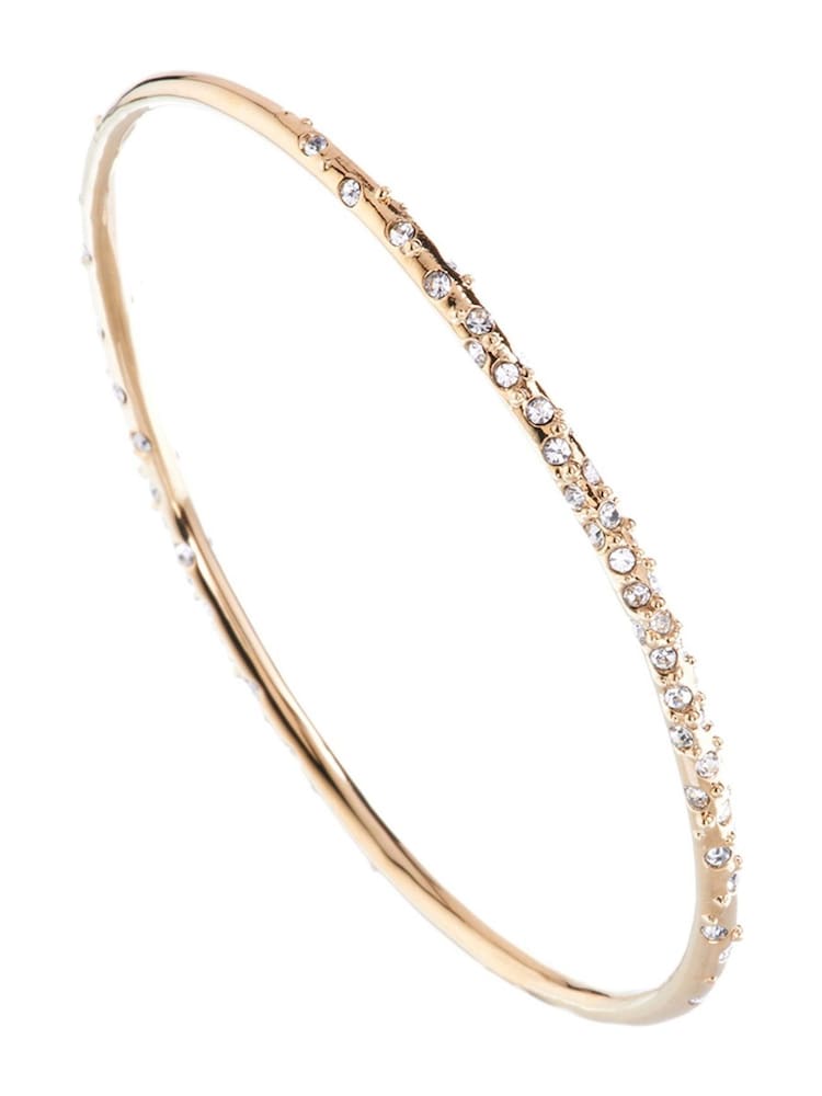 Karen Millen Tone Crystal Sprinkle Bangle - Image 1 of 4 Karen Millen Tone Crystal Sprinkle Bangle - Image 1 of 4