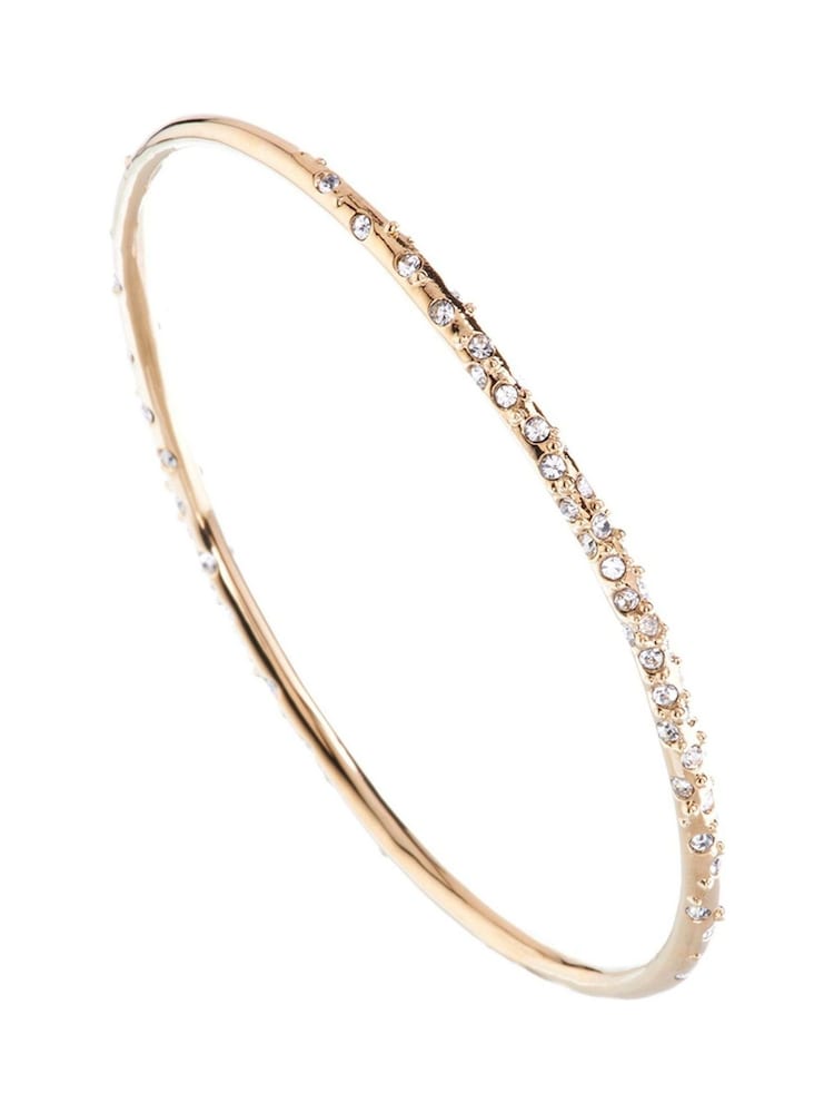 Karen Millen Tone Crystal Sprinkle Bangle - Image 2 of 4