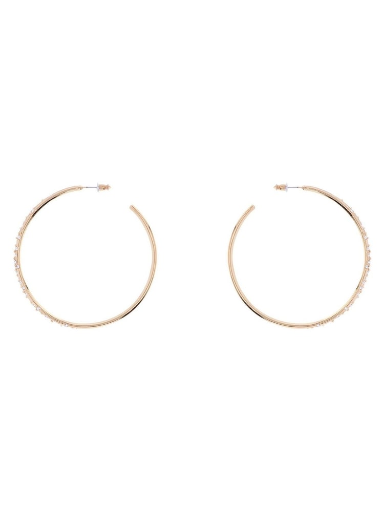 Karen Millen Large Crystal Sprinkle  Hoop Earrings - Image 4 of 4