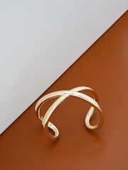 Karen Millen Statement Criss-Cross Cuff Bracelet - Image 1 of 4