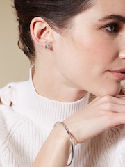 Karen Millen Crystal Sprinkle Stud Earrings - Image 2 of 5