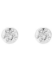 Karen Millen Crystal Sprinkle Stud Earrings - Image 4 of 5