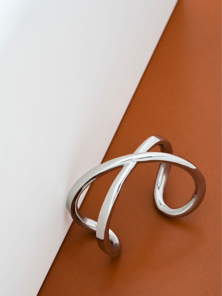 Karen Millen Statement Criss-Cross Cuff Bracelet - Image 2 of 6
