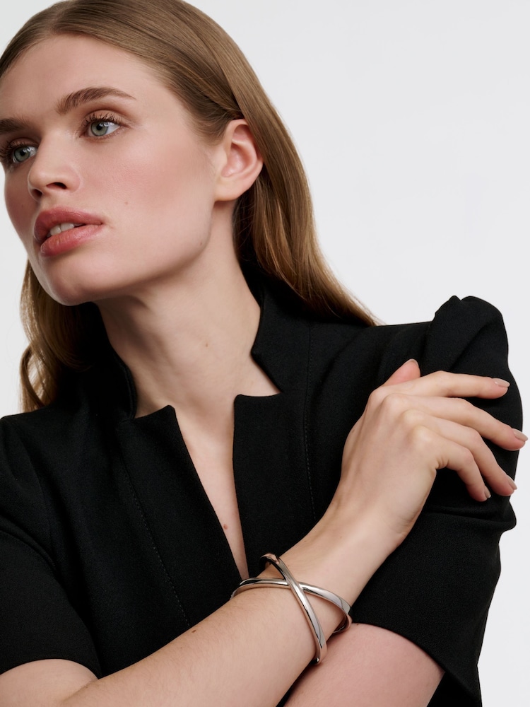 Karen Millen Statement Criss-Cross Cuff Bracelet - Image 5 of 5