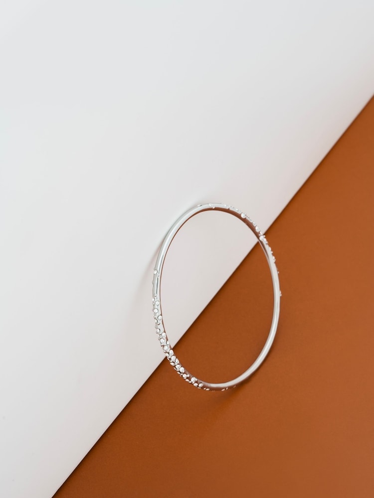 Karen Millen Tone Crystal Sprinkle Bangle - Image 1 of 4
