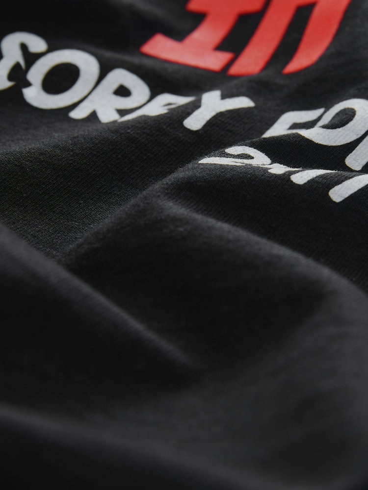 Black Regular Fit Graphic Print T-Shirt - Image 7 of 7