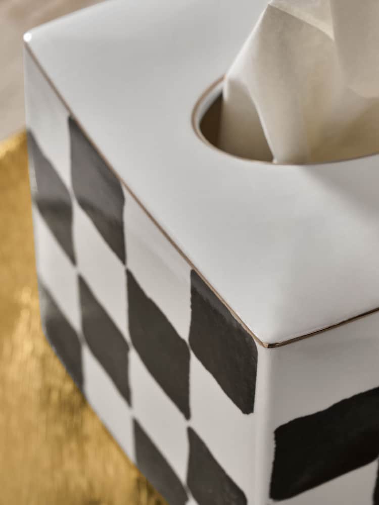 Check Ceramic Tissue Box - Bild 2 von 5