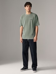 Green Wash Relaxed Fit Graphic Print Heavyweight T-Shirt - Image 3 of 9