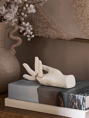 Natural Ceramic Hand Trinket Dish Ring Holder - Image 1 of 6