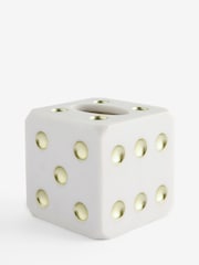 White/Gold Dice Tissue Box - Image 2 of 3