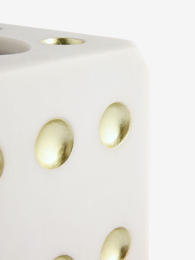 White/Gold Dice Tissue Box - Image 3 of 3