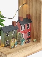Multi Wooden House Scene Bookend - Image 6 of 6