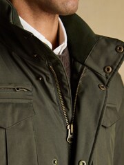 Beckett Green Waterproof Field Coat With Packable Hood - Image 10 of 13