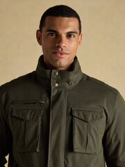 Beckett Green Waterproof Field Coat With Packable Hood - Image 5 of 13