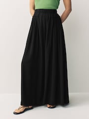 Black Palazzo Trousers - Image 1 of 6