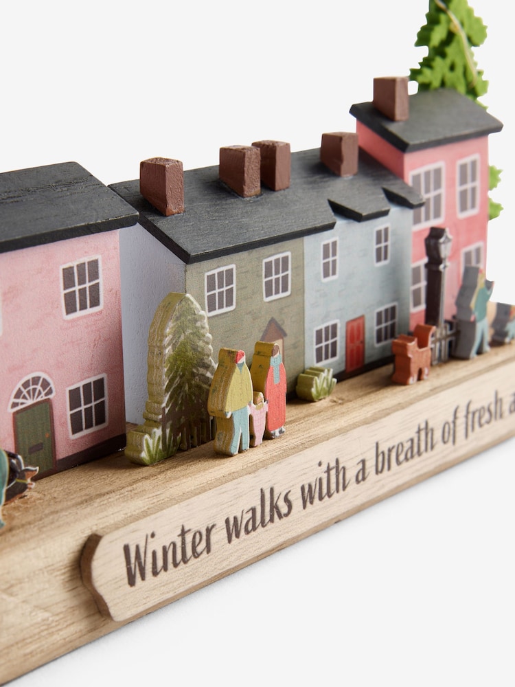 Multicolour Light Up Wooden Winter House Scene - Image 6 of 6 Multicolour Light Up Wooden Winter House Scene - Image 6 of 6